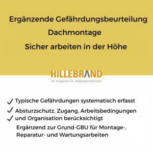 Ergänzende Gefährdungsbeurteilung Dachmontage – Excel-Checkliste [Digital]