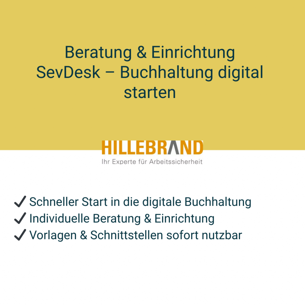 Beratung & Einrichtung SevDesk – Buchhaltung digital starten