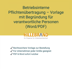 Bestellungsdokument Sicherheitsbeauftragte – Vorlage nach DGUV (PDF | Word) [Digital]