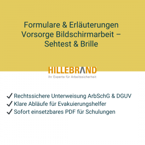 Formulare & Erläuterungen Vorsorge Bildschirmarbeit – Sehtest & Brille