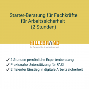 Starter-Beratung für Fachkräfte für Arbeitssicherheit (2 Stunden)