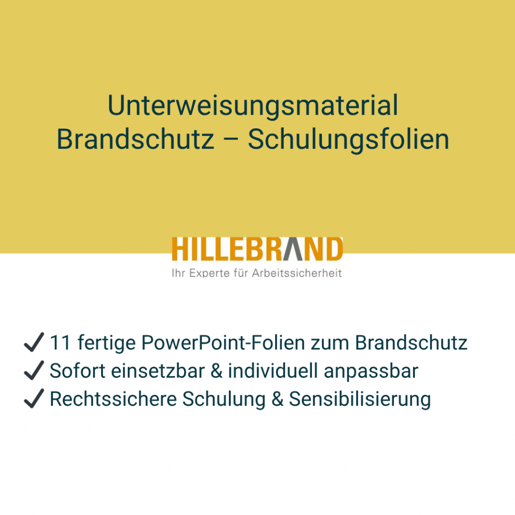 Unterweisungsmaterial Brandschutz & Evakuierung (11 Folien) [Digital]