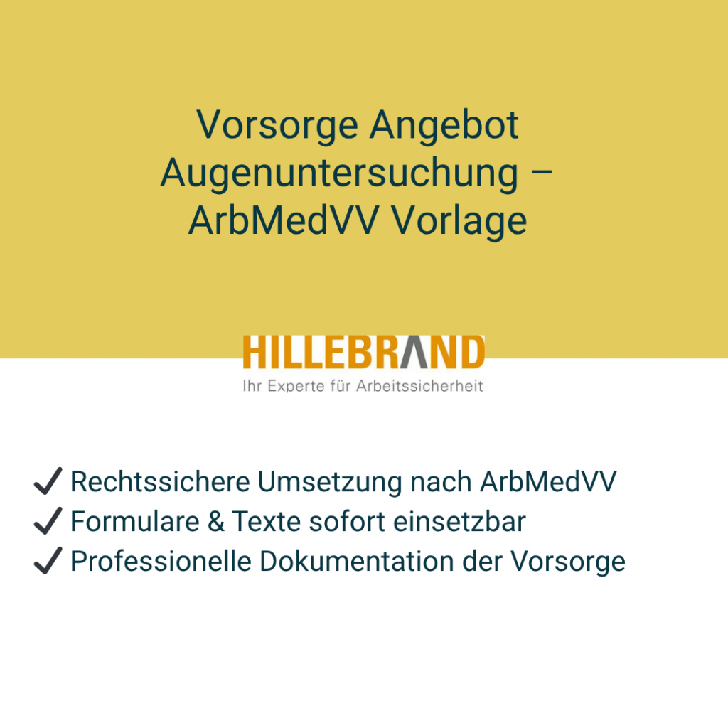 Angebotstext Vorsorge Bildschirmtätigkeit, Sehtest & Bildschirmbrille – Einladung & Nachweis [Digital]