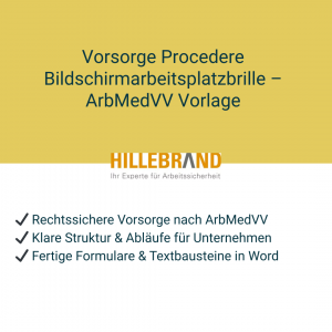 Vorsorge Procedere bei Bildschirmtätigkeit, -brille und Sehtest [Digital]