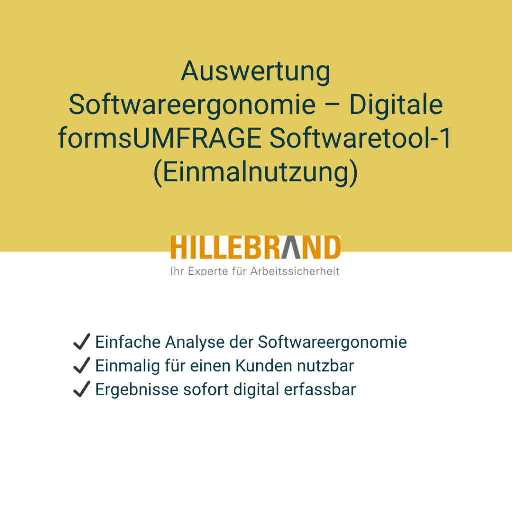 Auswertung Softwareergonomie – Digitale formsUMFRAGE Softwaretool-1 (Einmalnutzung) [Digital]