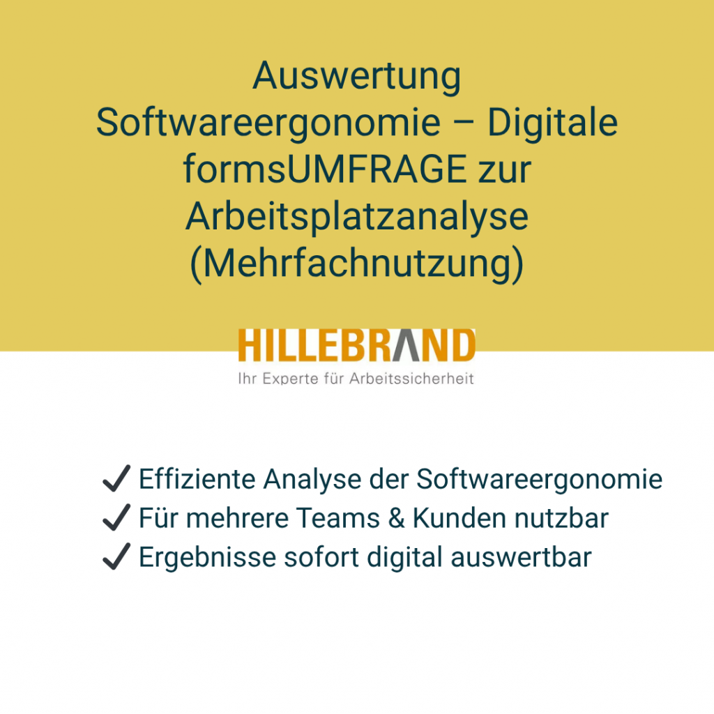Auswertung Softwareergonomie – Digitale formsUMFRAGE zum Software-Tool 3 (Mehrfachnutzung) [Digital]
