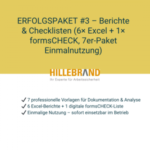 ERFOLGSPAKET #3 - BERICHTE (6x Excel + 1x formsCHECK für EINMALNUTZUNG) - 7er Paket [Digital]